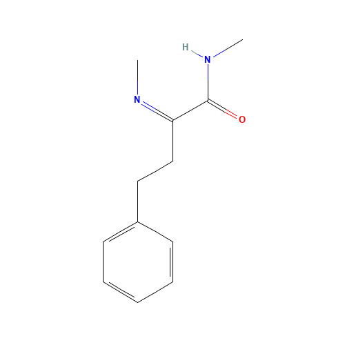 N-methyl-2-methylimino-4-phenylbutanamide (CAS: 1599529-28-8) - Chemical Structure and Molecular Formula 