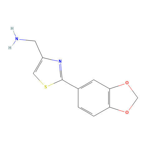 [2-(1,3-benzodioxol-5-yl)-1,3-thiazol-4-yl]methanamine (CAS: 885279-79-8) - Related Chemical Product