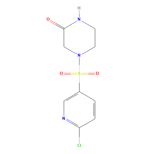 4-(6-chloropyridin-3-yl)sulfonylpiperazin-2-one (CAS: 1003767-51-8) - Related Chemical Product
