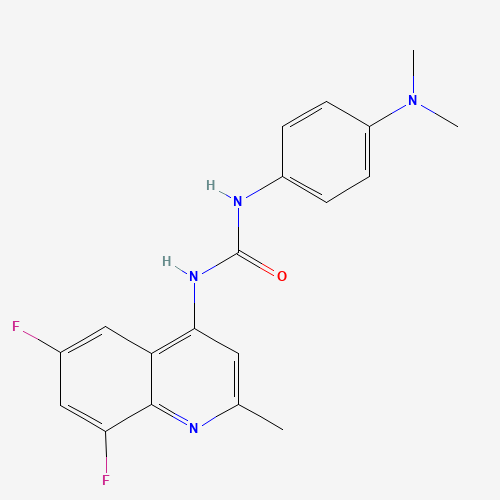 1-(6,8-difluoro-2-methylquinolin-4-yl)-3-[4-(dimethylamino)phenyl]urea (CAS: 288150-92-5) - Related Chemical Product