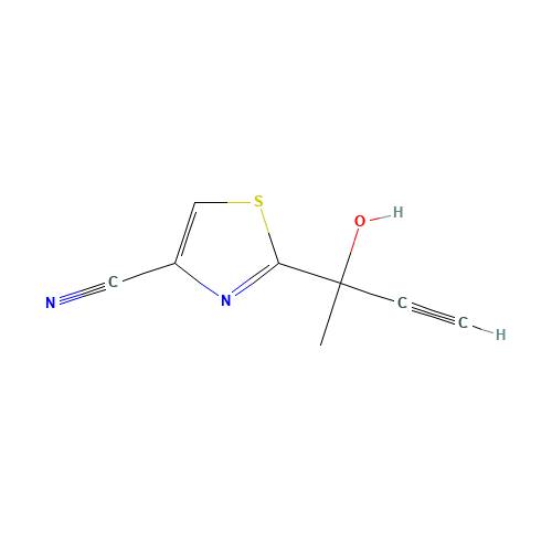 2-(2-hydroxybut-3-yn-2-yl)-1,3-thiazole-4-carbonitrile (CAS: 1202769-87-6) - Related Chemical Product