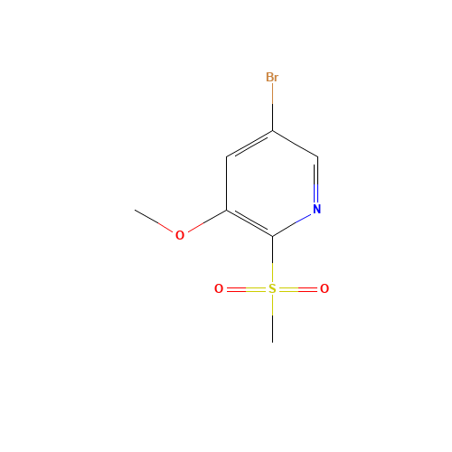 5-bromo-3-methoxy-2-methylsulfonylpyridine (CAS: 1446002-37-4) - Related Chemical Product
