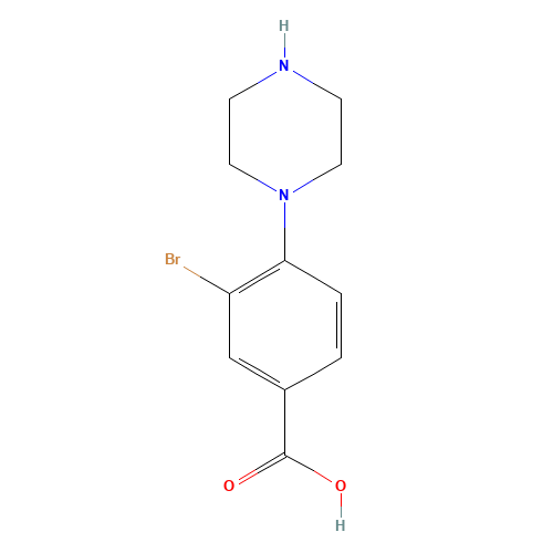 3-bromo-4-piperazin-1-ylbenzoic acid (CAS: 1131594-67-6) - Related Chemical Product