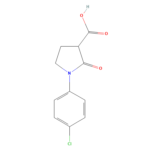 1-(4-chlorophenyl)-2-oxopyrrolidine-3-carboxylic acid (CAS: 226881-06-7) - Related Chemical Product