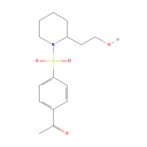 1-[4-[2-(2-hydroxyethyl)piperidin-1-yl]sulfonylphenyl]ethanone (CAS: 871030-80-7) - Related Chemical Product