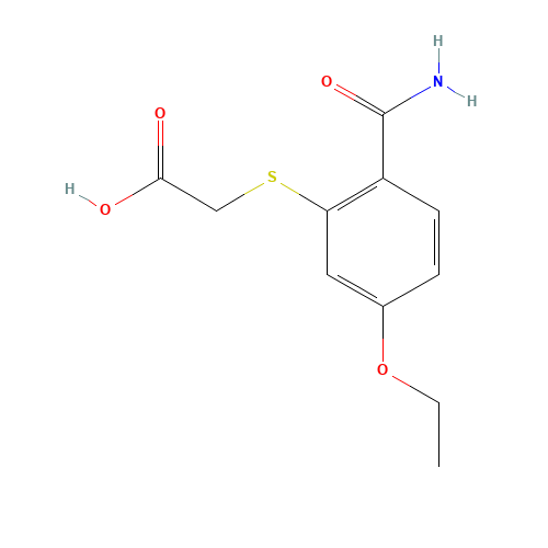 2-(2-carbamoyl-5-ethoxyphenyl)sulfanylacetic acid (CAS: 84029-50-5) - Related Chemical Product