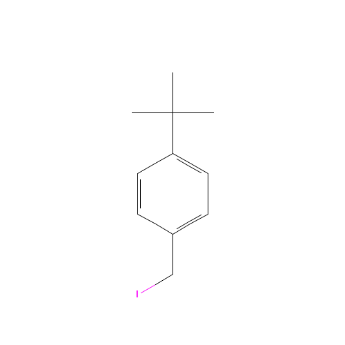 1-tert-butyl-4-(iodomethyl)benzene (CAS: 140874-33-5) - Chemical Structure and Molecular Formula 