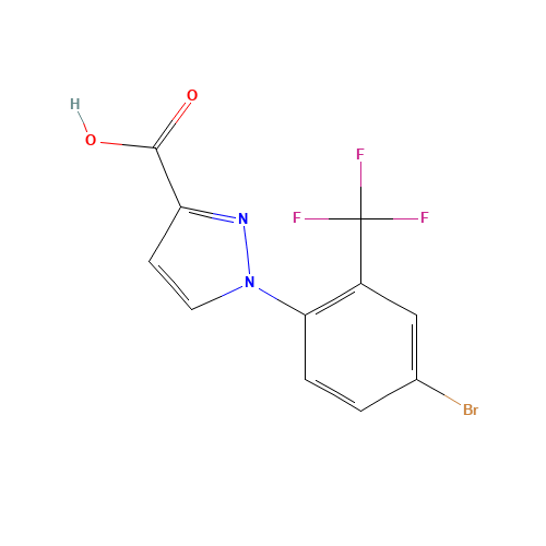 1-[4-bromo-2-(trifluoromethyl)phenyl]pyrazole-3-carboxylic acid (CAS: 1184809-10-6) - Related Chemical Product