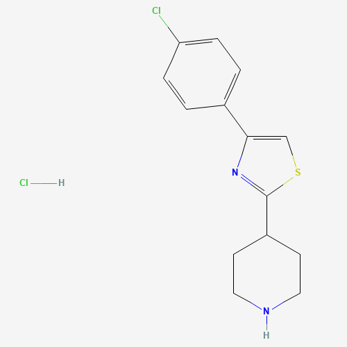 4-(4-chlorophenyl)-2-piperidin-4-yl-1,3-thiazole;hydrochloride (CAS: 1205636-91-4) - Related Chemical Product