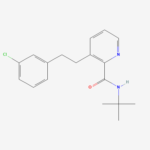 N-tert-butyl-3-[2-(3-chlorophenyl)ethyl]pyridine-2-carboxamide (CAS: 107285-30-3) - Related Chemical Product