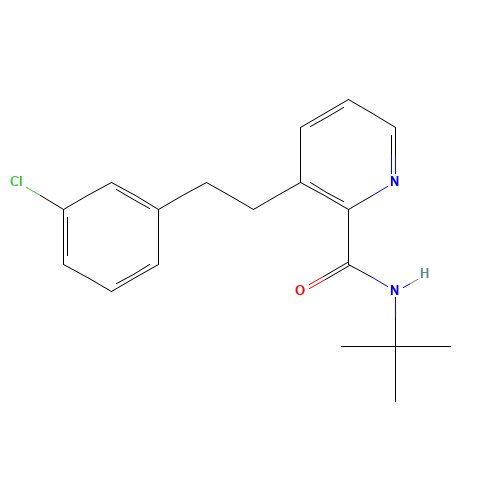 N-tert-butyl-3-[2-(3-chlorophenyl)ethyl]pyridine-2-carboxamide (CAS: 107285-30-3) - Related Chemical Product