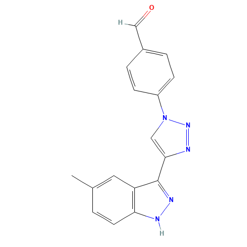 4-[4-(5-methyl-1H-indazol-3-yl)triazol-1-yl]benzaldehyde (CAS: 1383705-79-0) - Related Chemical Product