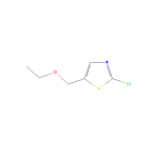 2-chloro-5-(ethoxymethyl)-1,3-thiazole (CAS: 1209494-04-1) - Chemical Structure and Molecular Formula 