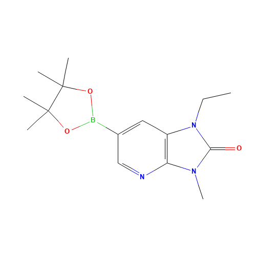 1-ethyl-3-methyl-6-(4,4,5,5-tetramethyl-1,3,2-dioxaborolan-2-yl)imidazo[4,5-b]pyridin-2-one (CAS: 1257553-94-8) - Related Chemical Product