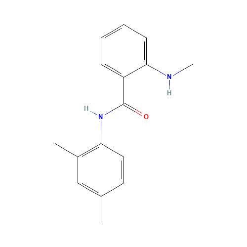 N-(2,4-dimethylphenyl)-2-(methylamino)benzamide (CAS: 67117-15-1) - Chemical Structure and Molecular Formula 