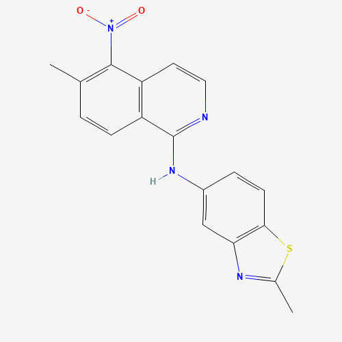 2-methyl-N-(6-methyl-5-nitroisoquinolin-1-yl)-1,3-benzothiazol-5-amine (CAS: 1187968-67-7) - Related Chemical Product