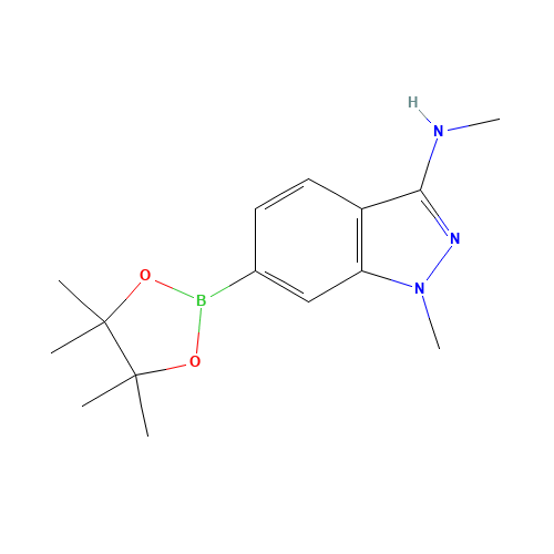 N,1-dimethyl-6-(4,4,5,5-tetramethyl-1,3,2-dioxaborolan-2-yl)indazol-3-amine (CAS: 1187968-55-3) - Related Chemical Product