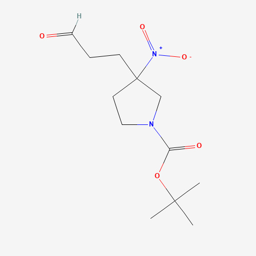 tert-butyl 3-nitro-3-(3-oxopropyl)pyrrolidine-1-carboxylate (CAS: 1309581-44-9) - Related Chemical Product
