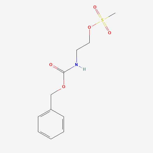2-(phenylmethoxycarbonylamino)ethyl methanesulfonate (CAS: 134307-72-5) - Chemical Structure and Molecular Formula 