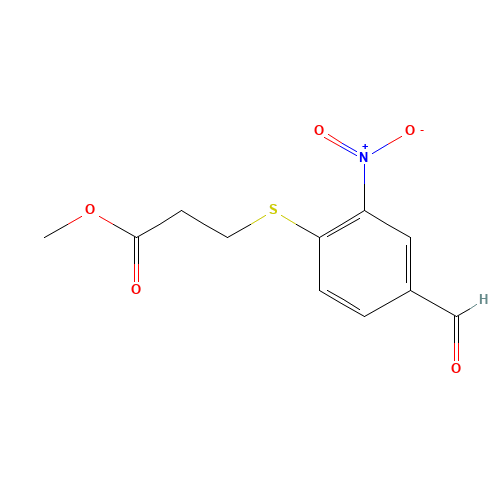 methyl 3-(4-formyl-2-nitrophenyl)sulfanylpropanoate (CAS: 443956-05-6) - Related Chemical Product
