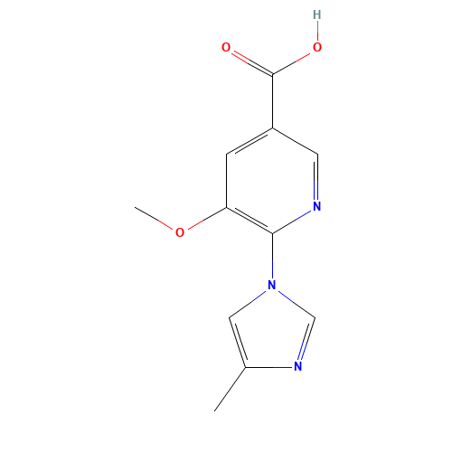 5-methoxy-6-(4-methylimidazol-1-yl)pyridine-3-carboxylic acid (CAS: 1294003-34-1) - Related Chemical Product