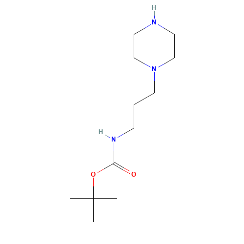 tert-butyl N-(3-piperazin-1-ylpropyl)carbamate (CAS: 874831-60-4) - Related Chemical Product