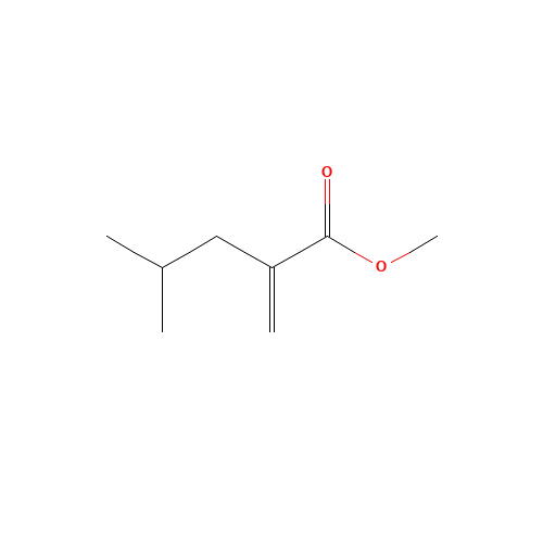 methyl 4-methyl-2-methylidenepentanoate (CAS: 3070-69-7) - Chemical Structure and Molecular Formula 