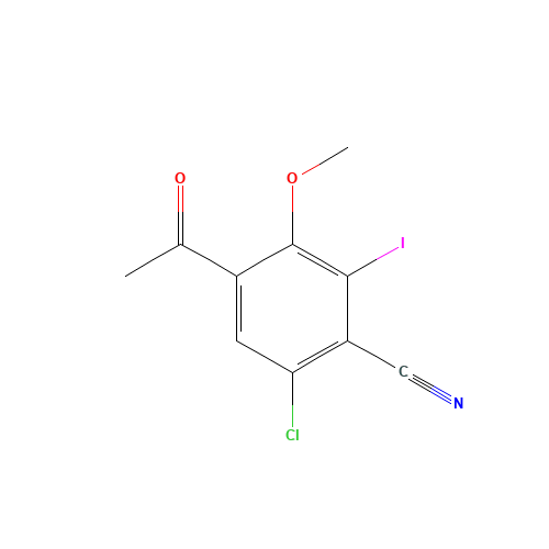 4-acetyl-6-chloro-2-iodo-3-methoxybenzonitrile (CAS: 1426700-37-9) - Related Chemical Product