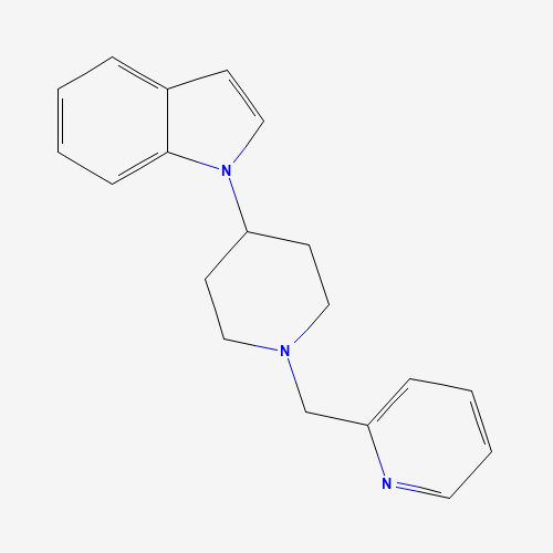1-[1-(pyridin-2-ylmethyl)piperidin-4-yl]indole (CAS: 594827-31-3) - Related Chemical Product