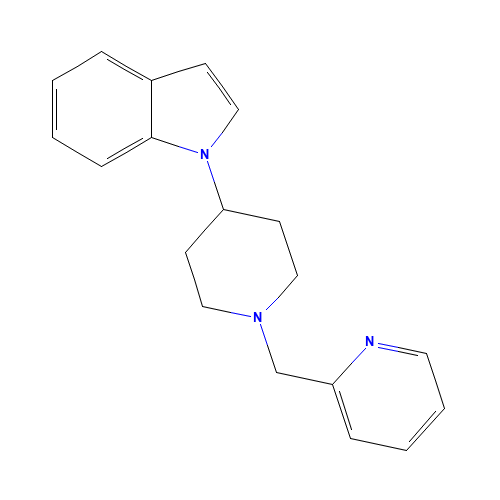 1-[1-(pyridin-2-ylmethyl)piperidin-4-yl]indole (CAS: 594827-31-3) - Related Chemical Product