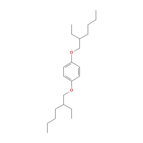 1,4-bis(2-ethylhexoxy)benzene (CAS: 110126-93-7) - Chemical Structure and Molecular Formula 