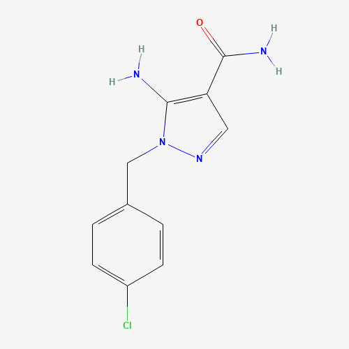 5-amino-1-[(4-chlorophenyl)methyl]pyrazole-4-carboxamide (CAS: 106898-44-6) - Related Chemical Product