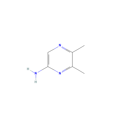 5,6-dimethylpyrazin-2-amine (CAS: 6294-70-8) - Chemical Structure and Molecular Formula 