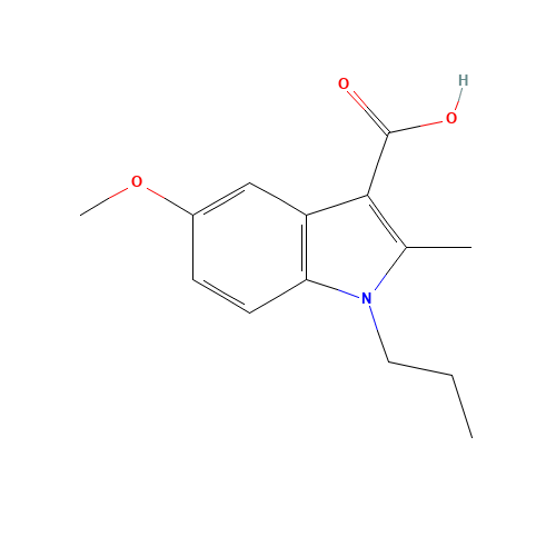 5-methoxy-2-methyl-1-propylindole-3-carboxylic acid (CAS: 17826-24-3) - Related Chemical Product