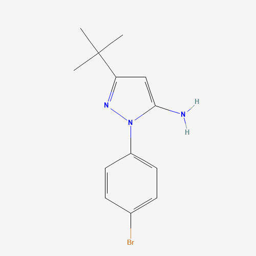 2-(4-bromophenyl)-5-tert-butylpyrazol-3-amine (CAS: 895042-78-1) - Related Chemical Product