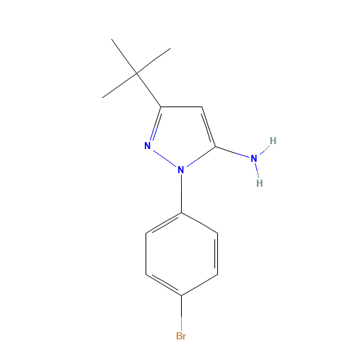 2-(4-bromophenyl)-5-tert-butylpyrazol-3-amine (CAS: 895042-78-1) - Related Chemical Product