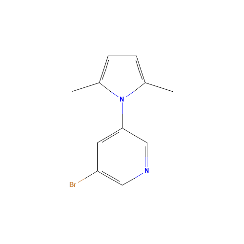 3-bromo-5-(2,5-dimethylpyrrol-1-yl)pyridine (CAS: 1021910-59-7) - Related Chemical Product