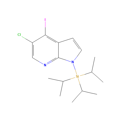 (5-chloro-4-iodopyrrolo[2,3-b]pyridin-1-yl)-tri(propan-2-yl)silane (CAS: 1040682-76-5) - Related Chemical Product