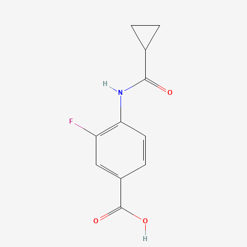 4-(cyclopropanecarbonylamino)-3-fluorobenzoic acid (CAS: 1314406-43-3) - Related Chemical Product