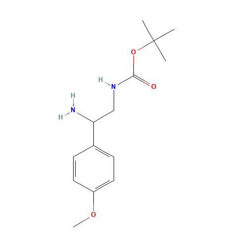 tert-butyl N-[2-amino-2-(4-methoxyphenyl)ethyl]carbamate (CAS: 912762-82-4) - Related Chemical Product