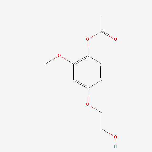 [4-(2-hydroxyethoxy)-2-methoxyphenyl] acetate (CAS: 1220703-16-1) - Related Chemical Product