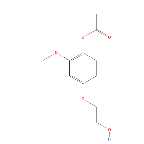 [4-(2-hydroxyethoxy)-2-methoxyphenyl] acetate (CAS: 1220703-16-1) - Related Chemical Product