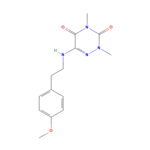 6-[2-(4-methoxyphenyl)ethylamino]-2,4-dimethyl-1,2,4-triazine-3,5-dione (CAS: 909114-28-9) - Related Chemical Product