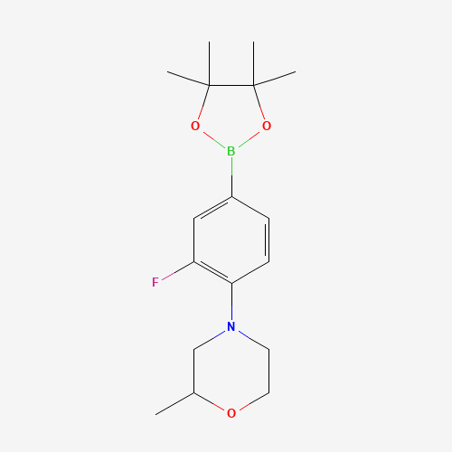 4-[2-fluoro-4-(4,4,5,5-tetramethyl-1,3,2-dioxaborolan-2-yl)phenyl]-2-methylmorpholine (CAS: 1415794-02-3) - Related Chemical Product