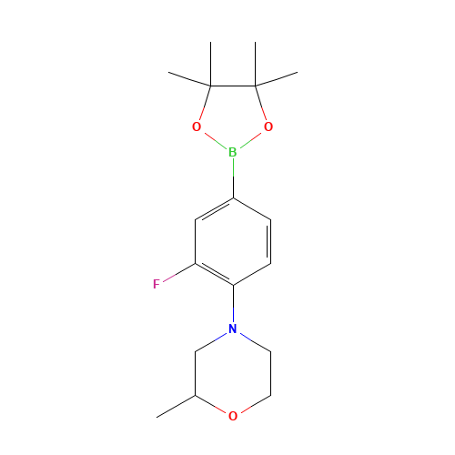 4-[2-fluoro-4-(4,4,5,5-tetramethyl-1,3,2-dioxaborolan-2-yl)phenyl]-2-methylmorpholine (CAS: 1415794-02-3) - Related Chemical Product