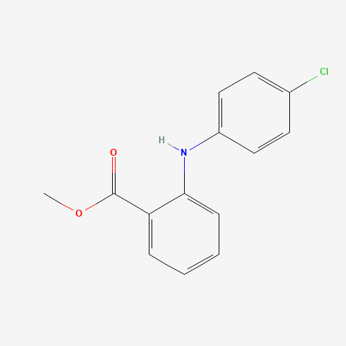 methyl 2-(4-chloroanilino)benzoate (CAS: 23868-23-7) - Chemical Structure and Molecular Formula 
