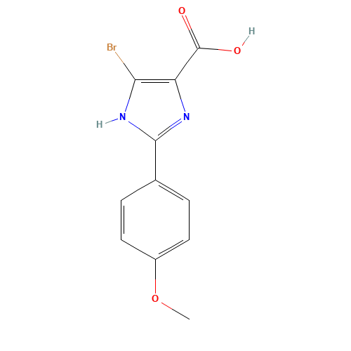 5-bromo-2-(4-methoxyphenyl)-1H-imidazole-4-carboxylic acid (CAS: 102151-65-5) - Related Chemical Product