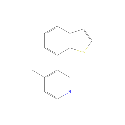 3-(1-benzothiophen-7-yl)-4-methylpyridine (CAS: 1428882-28-3) - Chemical Structure and Molecular Formula 