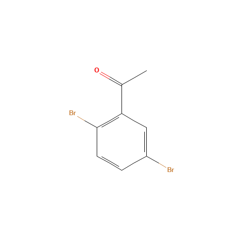 1-(2,5-dibromophenyl)ethanone (CAS: 32937-55-6) - Chemical Structure and Molecular Formula 