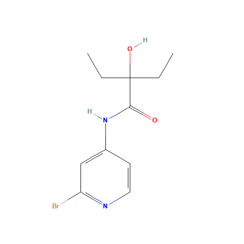 N-(2-bromopyridin-4-yl)-2-ethyl-2-hydroxybutanamide (CAS: 1433904-69-8) - Related Chemical Product